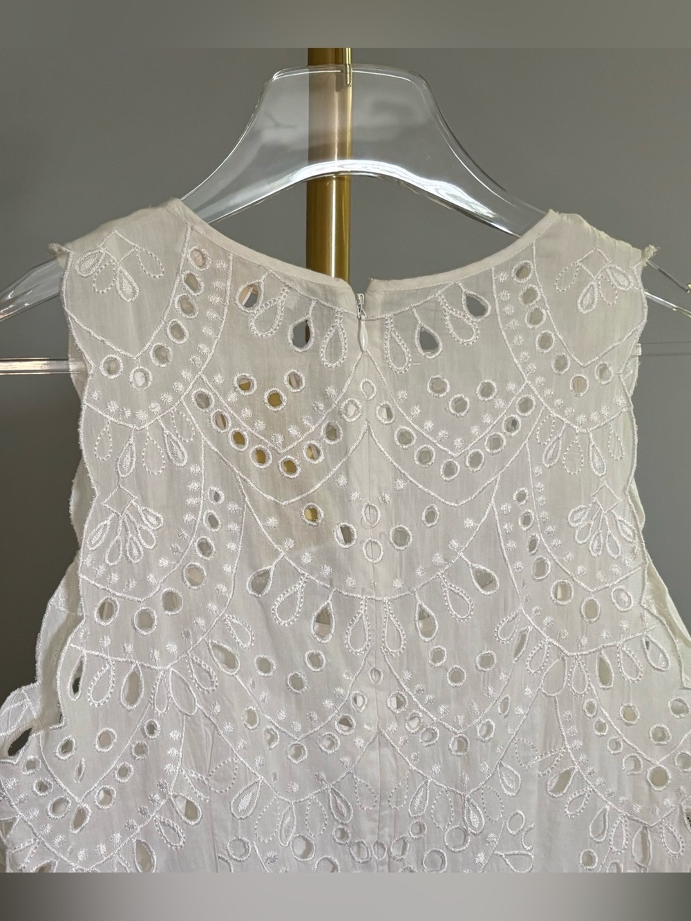 Michael Kors White Eyelet Cotton Dress NWT - Picture 9 of 16